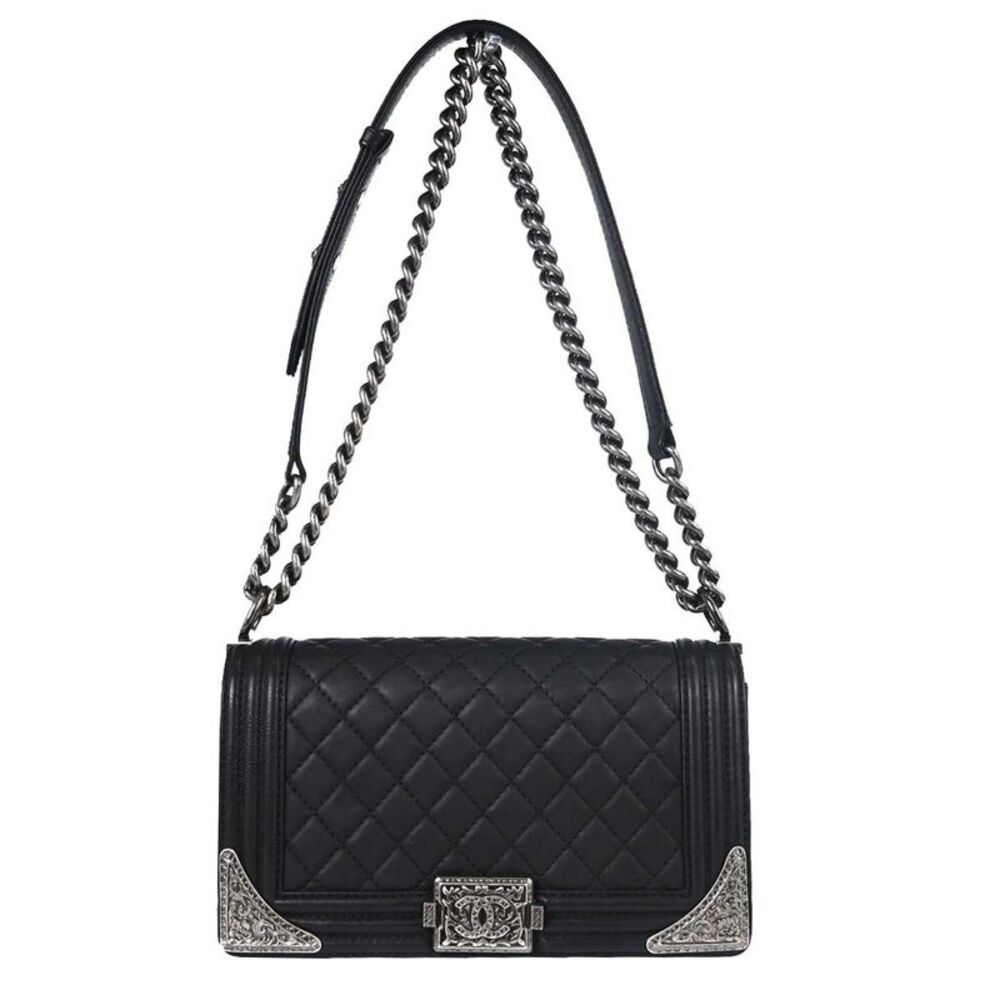 Chanel Paris-Dallas Compartment Boy Flap Quilted Calfskin With Metal Adornments